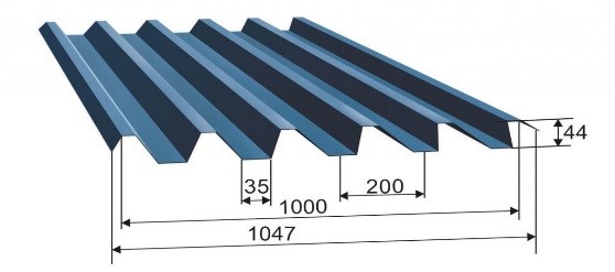 Профлист С44